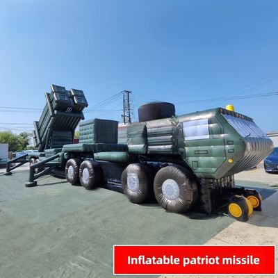 Veículo anti-mísseis de defesa aérea Patriot inflável 1/1 Produto personalizado Oxford Cloth