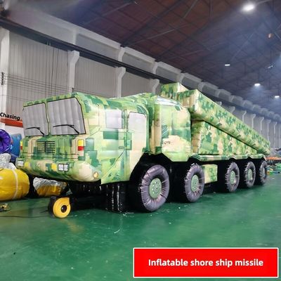 Camuflagem digital inflável de veículo de mísseis de navio em terra